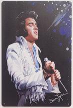 Elvis Presley wit pak reclamebord van metaal wandbord deco, Info@deconoord.nl, Deco Noord, Nieuw, Ophalen of Verzenden
