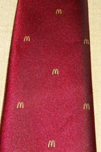 McDonald's stropdas klassiek rood met logo's, Verzamelen, Merken en Reclamevoorwerpen, Nieuw, Ophalen of Verzenden