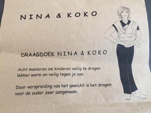 Draagdoek nino&koko  8 manieren om kinderen veilig te dragen, Kinderen en Baby's, Babydragers en Draagdoeken, Zo goed als nieuw