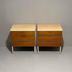 2 lade kastjes nachtkastjes vintage interlubke jaren 60, Ophalen, Gebruikt, ., 2de hands