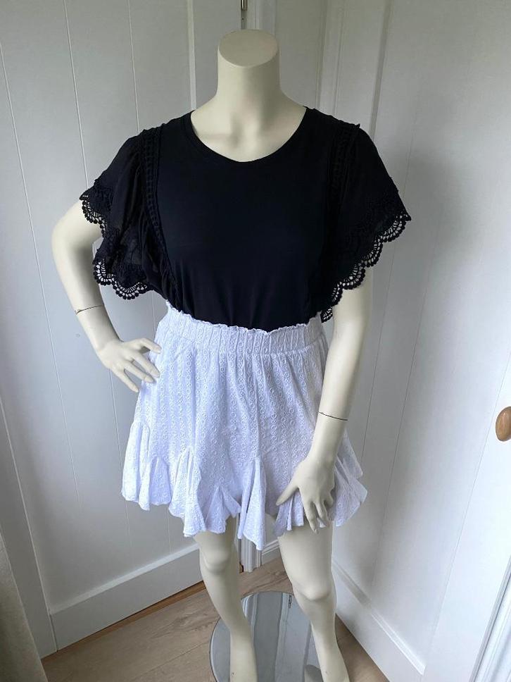 In nette staat: LOAVIES rokje / zomerrokje wit mt. S, Kleding | Dames, Rokken, Gedragen, Maat 36 (S), Wit, Boven de knie, Ophalen of Verzenden