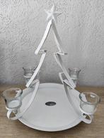 Riverdale kerstboom - kandelaar met waxinelichtjes off white, Ophalen of Verzenden, Zo goed als nieuw