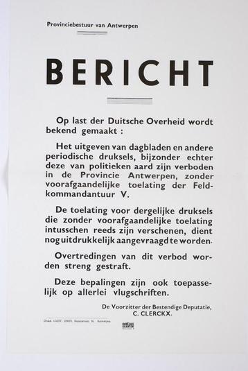 Affiche 'De "V" van vrijheid', 26 februari 1941 (1993)