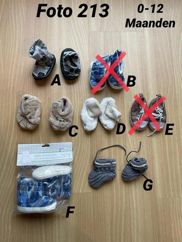 Sloffen jongen baby maat 0-12 maanden *foto 213* beschikbaar voor biedingen