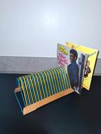 Leuk retro/vintage platenrek, Huis en Inrichting, Woonaccessoires | Cd- en Dvd-rekken, Ophalen, Gebruikt, Cd's