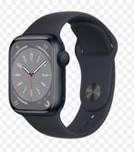 Apple Watch Series 8 Midnight 45 mm NIEUW met 2 bandjes, Ophalen, Apple Watch ⌚️, Zwart, IOS
