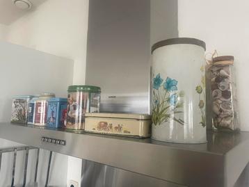 Vintage Curiosa & Brocante Collectie Blikken en Potten Diver beschikbaar voor biedingen
