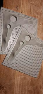 2x Lego Maan Plaat Grijs, Ophalen of Verzenden, Gebruikt, Overig