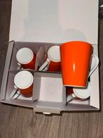 Gratis - Oranje mokken set van 6, Ophalen, Keramiek, Zo goed als nieuw, Effen