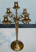 Prachtige 5 armige kaarsen kandelaar, hoogte 57,5 cm, Ophalen of Verzenden, Koper