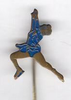 Sjoukje Dijkstra blauw/koper kunstschaatser speldje( Y_156a, Verzenden, Zo goed als nieuw, Sport, Speldje of Pin