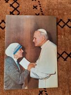Foto's Paus Johannes Paulus II met Zuster Theresa, Ophalen of Verzenden, Kaart of Prent
