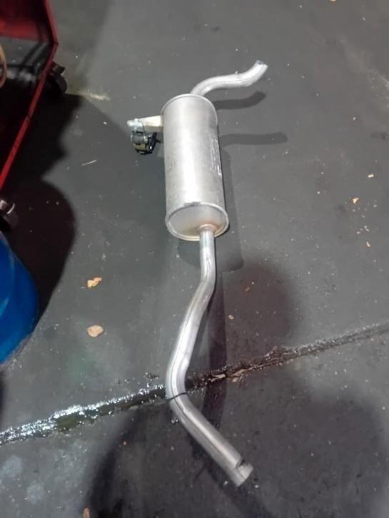 Achterdemper uitlaat Renault Clio HB 1.2 bj.2008, Auto-onderdelen, Uitlaatsystemen, Renault, Gebruikt, Herkomst onderdeel bekend