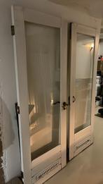 Dubbele Tuindeuren - 200x75cm - Mooi Sluitwerk, Doe-het-zelf en Verbouw, Ophalen, Gebruikt, Minder dan 80 cm, Buitendeur