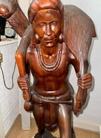 Massief houten indiaan, Ophalen of Verzenden, Zo goed als nieuw