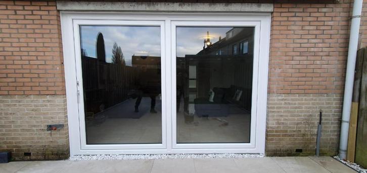 2-delige schuifpuien/kunststof/binnen en buiten afsluitbaar, Doe-het-zelf en Verbouw, Kozijnen en Schuifpuien, Nieuw, Schuifpui