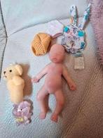 mini reborn baby meisje 8 cm met accessoires, Ophalen of Verzenden, Nieuw, Poppenhuis