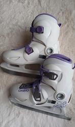 Oxelo decathlon kinder kunstschaatsen wit lila maat 32 33 34, Overige merken, Ophalen of Verzenden, Zo goed als nieuw, Kunstschaatsen