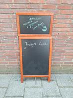 Groot uitklapbaar houten stoepbord, Ophalen, Zo goed als nieuw, Krijtbord