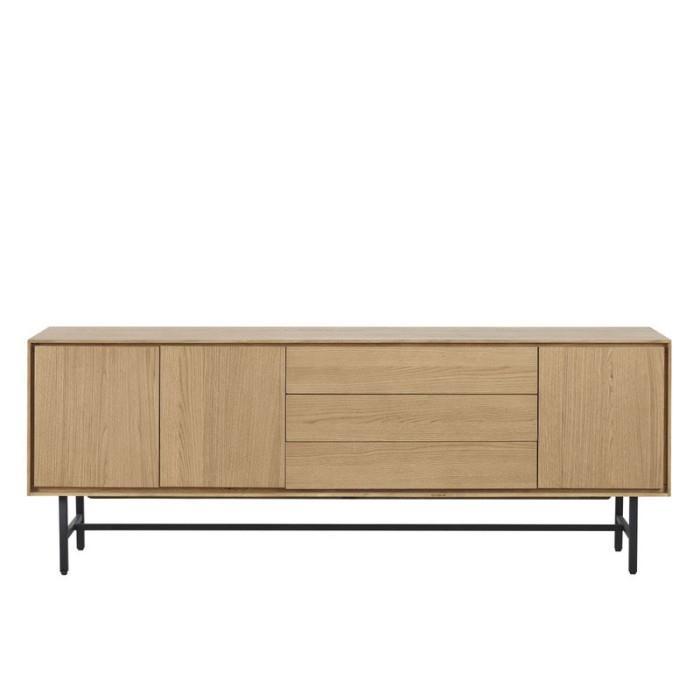 Haluta - Dressoir Belvio - 205x42x75 - Naturel, Huis en Inrichting, Kasten | Dressoirs