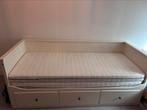 Witte Ikea bedbank met 3 lades, Ophalen, Gebruikt, 90 cm, Eenpersoons