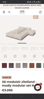 Eilandbank van 4x6sofa in beige melange, Ophalen of Verzenden