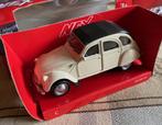 Welly Citroen 2CV model CREME, Hobby en Vrije tijd, Modelauto's | Overige schalen, Ophalen of Verzenden, Nieuw, Auto