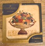 Vintage Pimpernel onderzetters, Ophalen of Verzenden, Gebruikt, Glas of Kopje