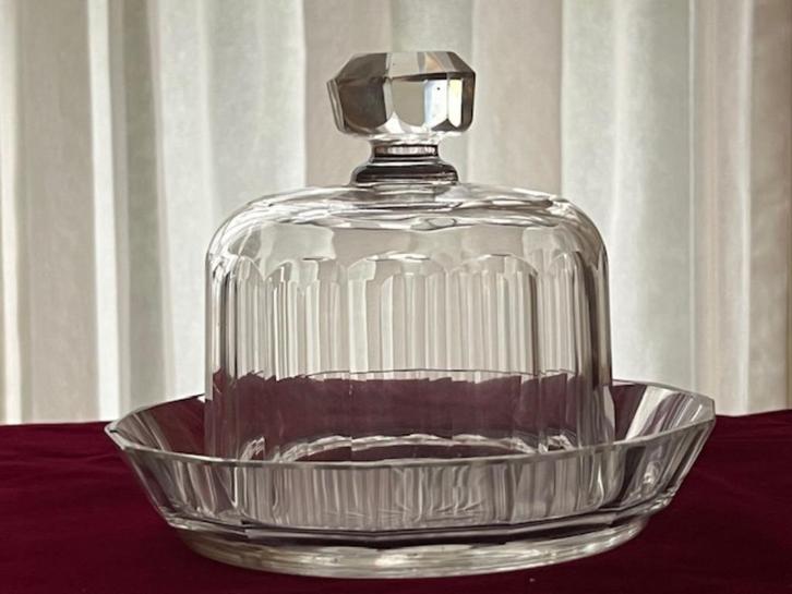 BOTERSTOLPJE -  KRISTAL IN FACETTEN GESLEPEN, Antiek en Kunst, Antiek | Glas en Kristal, Verzenden