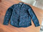 Mooie donkerblauwe kerstoverhemd van H&M - maat 164, Kinderen en Baby's, Kinderkleding | Maat 164, Ophalen of Verzenden, Zo goed als nieuw