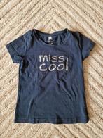 Donkerblauw shirtje miss cool maat 110/116, Ophalen of Verzenden, Zo goed als nieuw, Maat 110