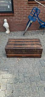 Mooie oude hutkoffer, Antiek en Kunst, Curiosa en Brocante, Ophalen