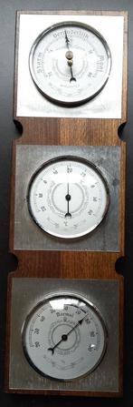 Vintage weerstation: thermometer, hygrometer, barometer, Ophalen of Verzenden, Zo goed als nieuw