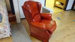klassieke oor-fauteuil in leer uitgevoerd., Ophalen, Gebruikt, ., .