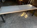 Industriële Eiken Eettafel, Huis en Inrichting, Tafels | Eettafels, Ophalen, 100 tot 150 cm, Eikenhout, 200 cm of meer