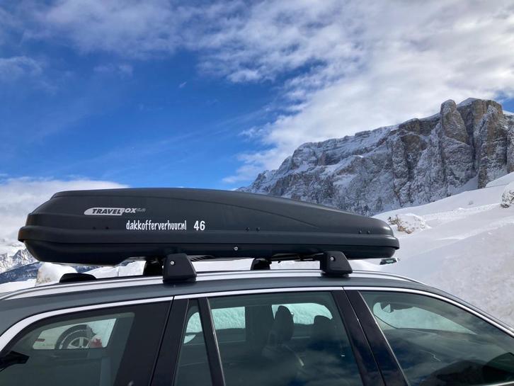 Dakkoffer huren? Hapro Travelbox 6.0 (550 liter), Auto diversen, Dakkoffers, Zo goed als nieuw, Ophalen