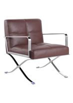 OHNO Furniture Berlin Lounge Stoel - Bruin, Niet ingevuld, Bruin, Niet ingevuld, Nieuw