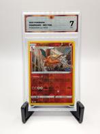 Pokemon: Charizard - Rev Foil - PGO #010 - Global Grading 7, Ophalen of Verzenden, Zo goed als nieuw, Losse kaart, Foil