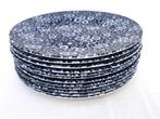 Burleigh - Blue Calico - Dinner Plates (22,5 cm), Huis en Inrichting, Verzenden, Zo goed als nieuw, Bord(en), Overige stijlen