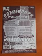 Flyer Boerenrock 2000 met o.a Uriah Heep en the Sweet, Ophalen of Verzenden