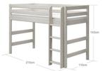 Flexa halfhoog slaper bed 200 x 90 cm, Ophalen, Zo goed als nieuw, Halfhoogslaper
