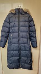 Hilfiger donsjas lang donkerblauw S, Ophalen of Verzenden, Gedragen, Blauw