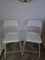 2 IKEA Franklin Opklapbare Barkrukken, Huis en Inrichting, Barkrukken, Gebruikt, 60 tot 90 cm, Ophalen of Verzenden, Metaal