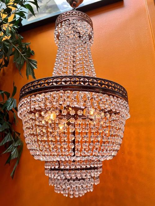 Design kroonluchter Cristalstrass zakkroonluchter kristal, Huis en Inrichting, Lampen | Kroonluchters, Ophalen of Verzenden