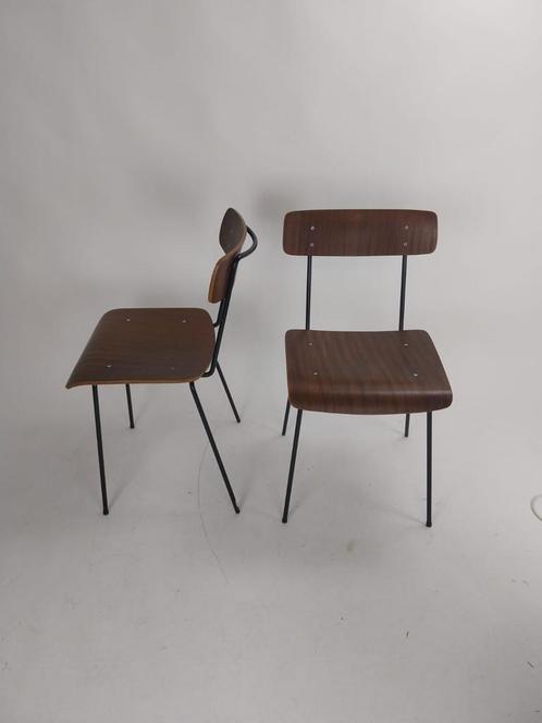 Auping Carroo Stoelen - A. Cordemeyer - Set van Twee, Huis en Inrichting, Stoelen, Gebruikt, Twee, Hout, Bruin, Ophalen