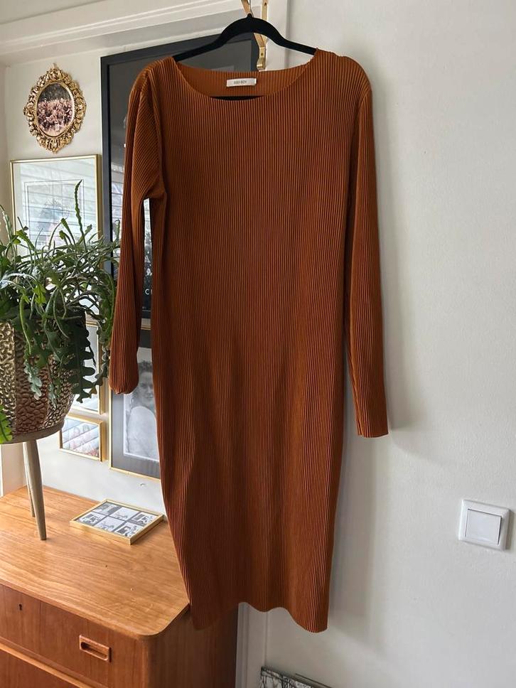 Sissy Boy Jurk XL - Nieuw met Onderjurk, Kleding | Dames, Jurken, Nieuw, Maat 46/48 (XL) of groter, Bruin, Ophalen of Verzenden