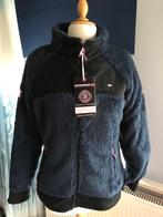 Gaaf Nieuw blauw/zwart Fluffy vest Geographical Norway L 40, Maat 38/40 (M), Blauw, Geographical Norway, Nieuw