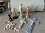 Vintage kerkelijke items Oud plastic kruis maria, Ophalen of Verzenden, Huis en Inrichting