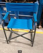 stoel inklapbaar regisseursstoel  campingstoel, Ophalen, Blauw, ., Metaal