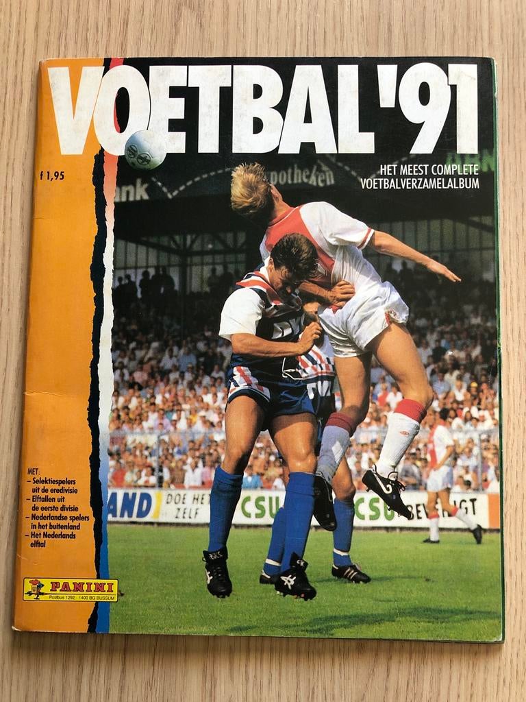 Panini Voetbal '91 95% compleet, Verzamelen, Sportartikelen en Voetbal, Ophalen of Verzenden, Zo goed als nieuw, Ajax, Poster, Plaatje of Sticker